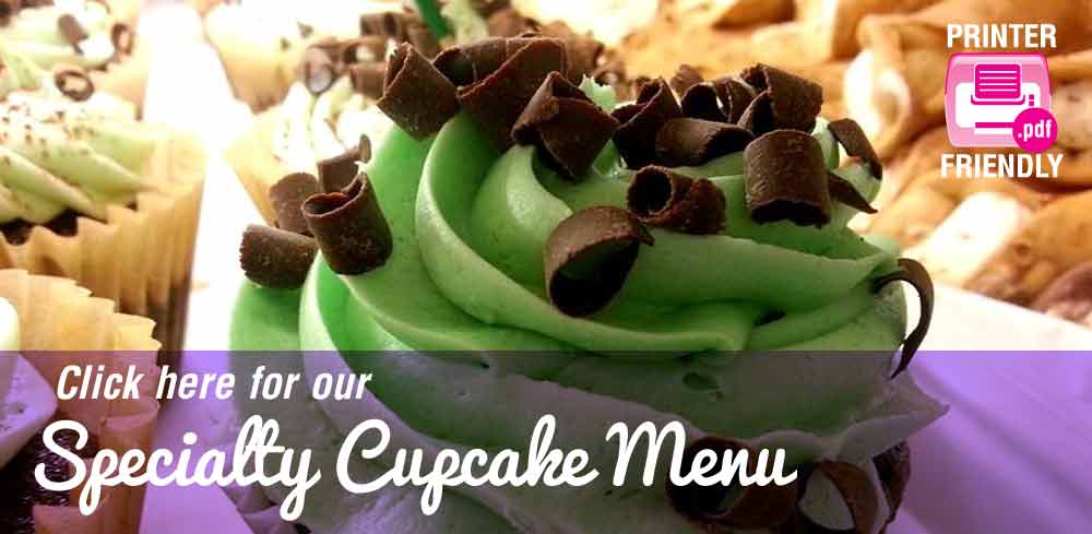 specialty cupcake menu